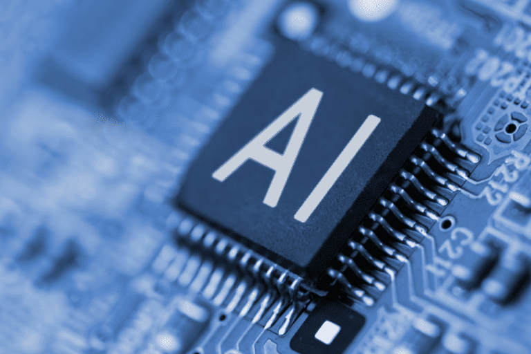 AI button on tech disk